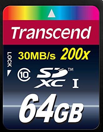 Transcend 64GB Premium SDXC Class 10 Memory Card [Frustration-free Packaging]